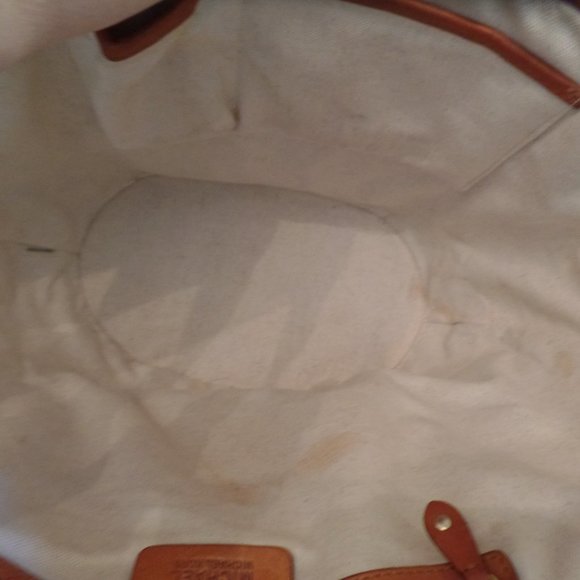 Michael By Michael Kors Santorini Raffia Tote With Beautiful Leather Accents - Picture 14 of 16